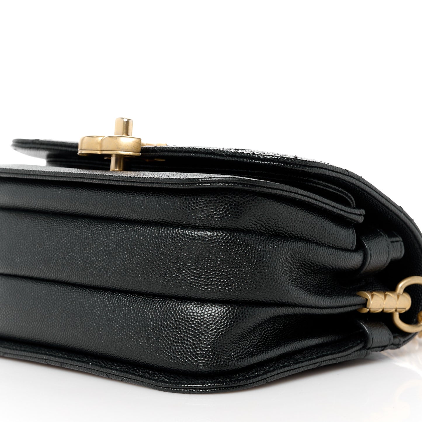 Caviar Mini Messenger Bag Black