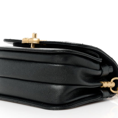 Chanel Caviar Mini Messenger Bag Black 10 of 11