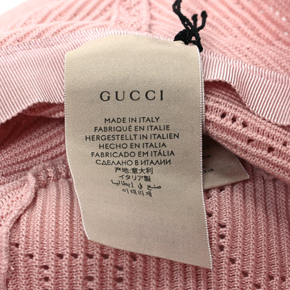 Gucci Cotton Crochet GG Monogram Bucket Hat M Pink 9 of 9
