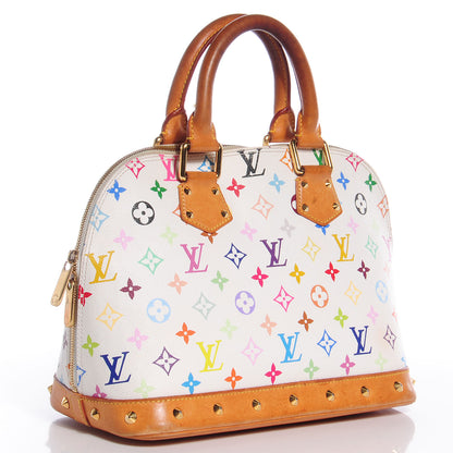Louis Vuitton Monogram Multicolor Alma White 4 of 10
