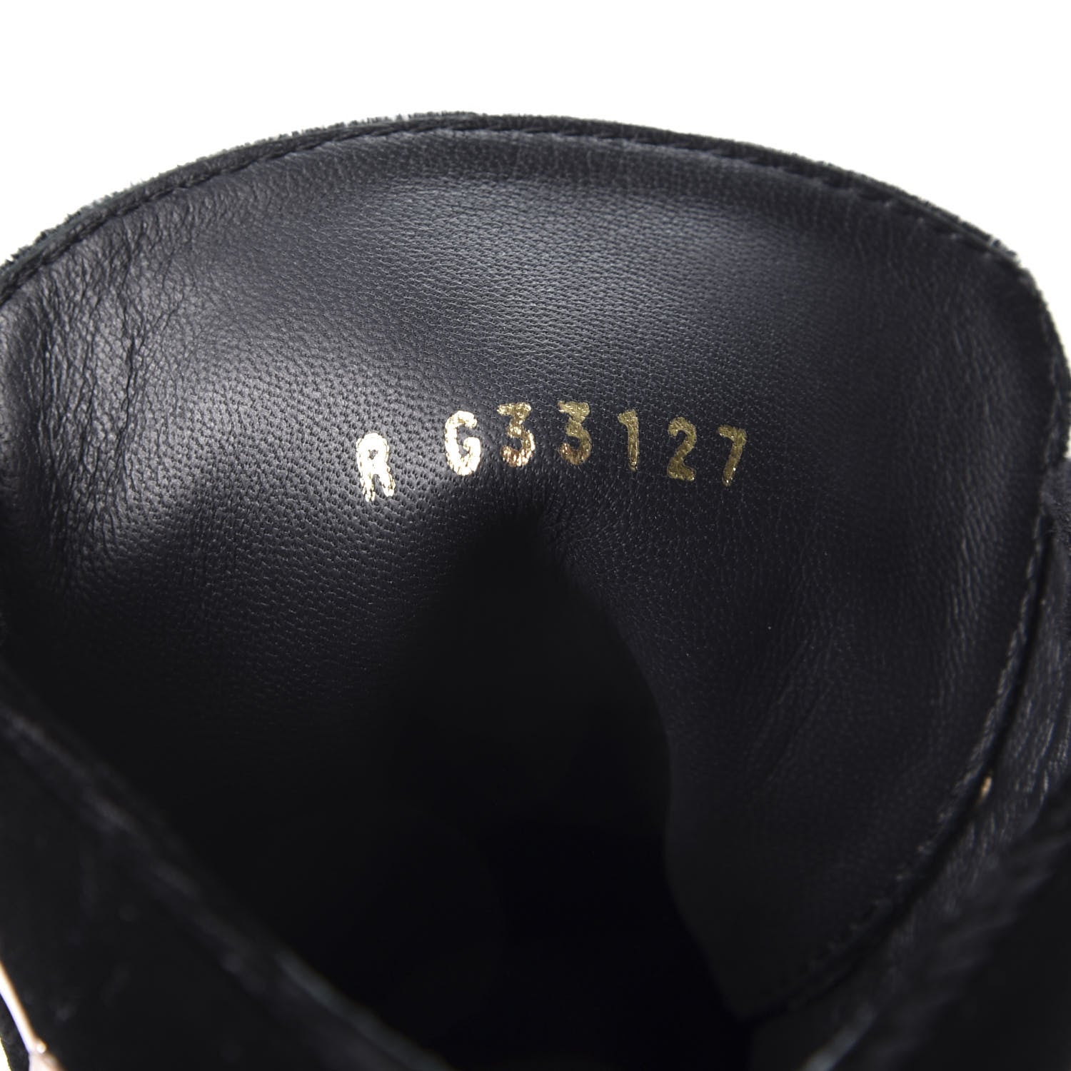 Chanel Velvet CC Lace Up Boots 36.5 Black 7 of 9