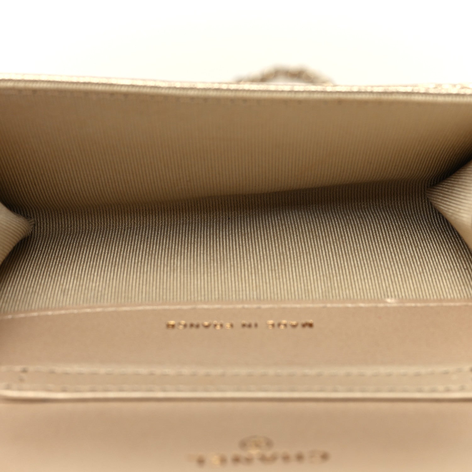 Chanel Metallic Lambskin Quilted Belt Bag Gold Gold 5 of 11