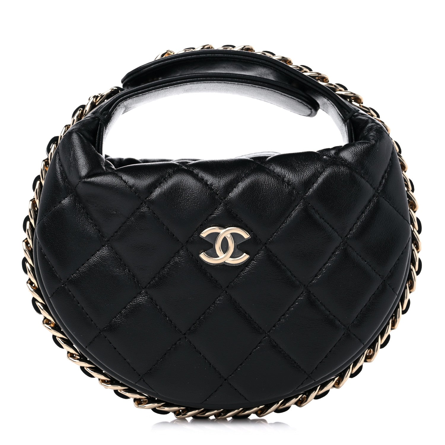 Chanel Quilted Chain Around Pouch Black 1 of 10