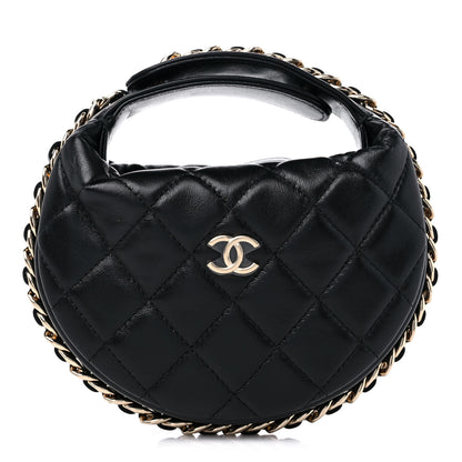 Chanel Quilted Chain Around Pouch Black 1 of 10