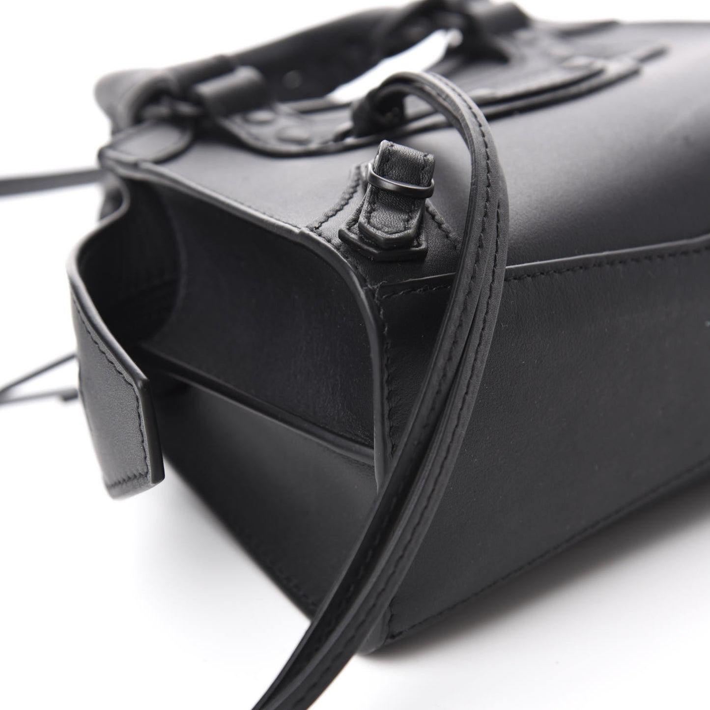 Smooth Calfskin Neo Classic Black Hardware Nano City Crossbody Black