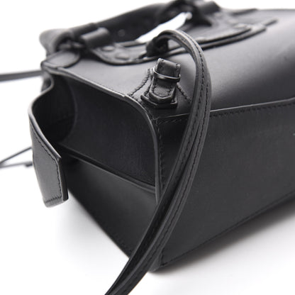 Balenciaga Smooth Calfskin Neo Classic Black Hardware Nano City Crossbody Black 6 of 9