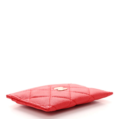 Chanel Caviar Quilted Card Holder Red 4 of 8