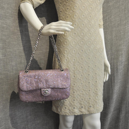 Chanel Strass Encrusted Sparkle Beauty Medium Flap Pink Bellagio Las Vegas 2 of 11