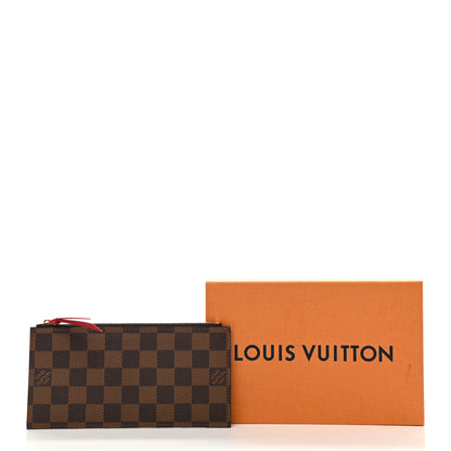 Louis Vuitton Damier Ebene Felicie Chain Wallet Zippered Insert 7 of 7