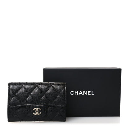 Chanel Caviar Quilted Flap Card Holder Black 12 of 12