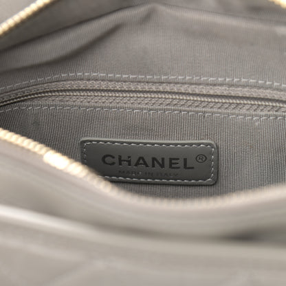 Chanel Aged Calfskin Quilted Small Gabrielle Hobo Grey 5 of 8