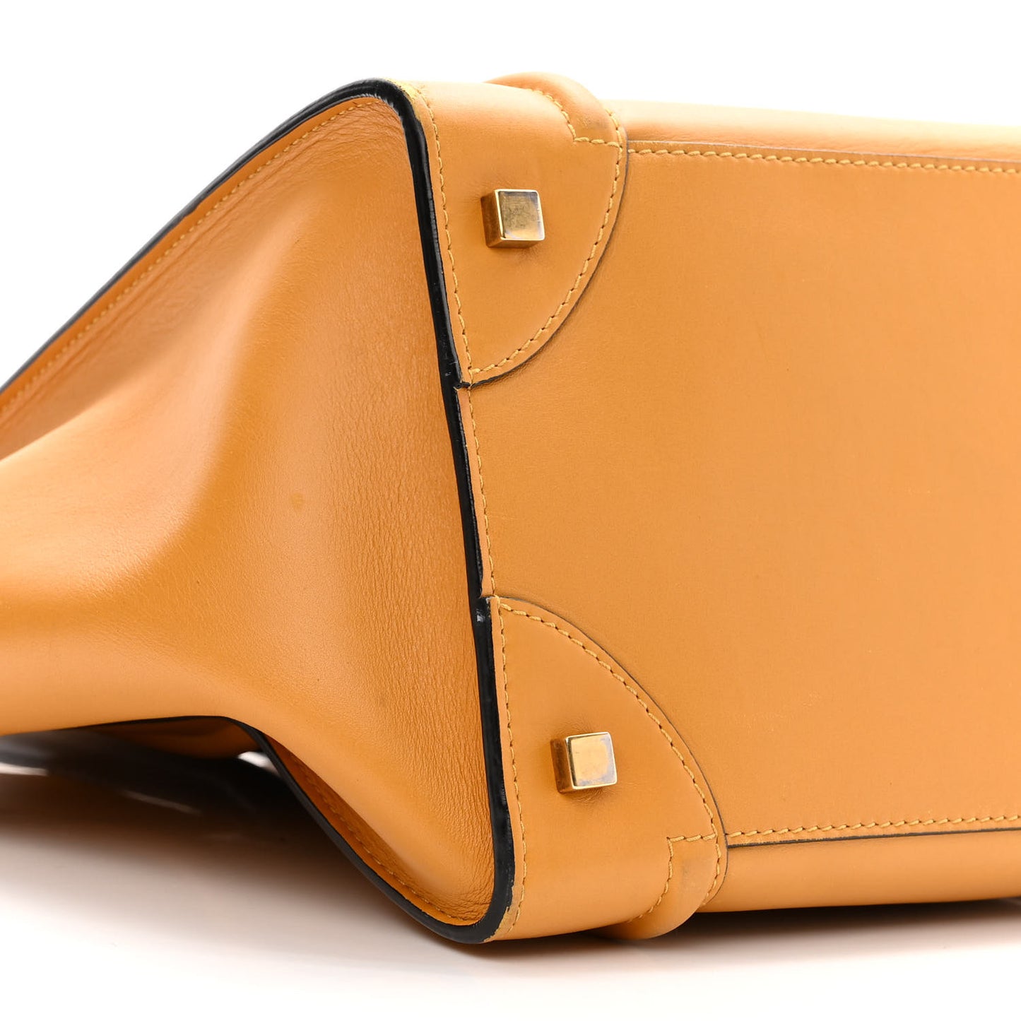 Smooth Calfskin Mini Luggage Amber