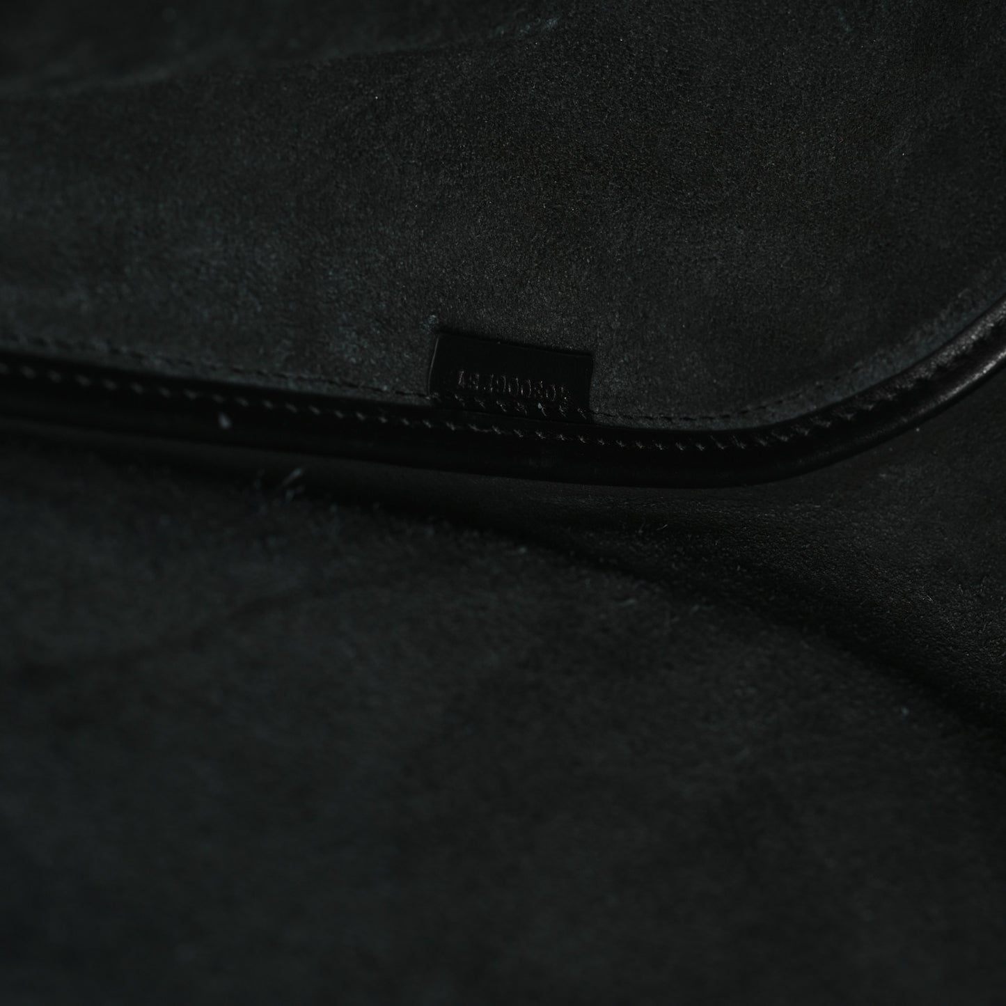 Calfskin Large Ruched Tote Black