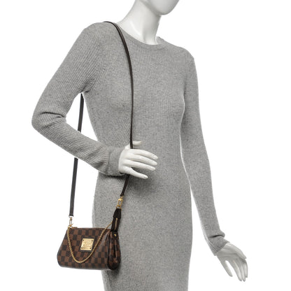 Louis Vuitton Damier Ebene Eva Clutch 2 of 6