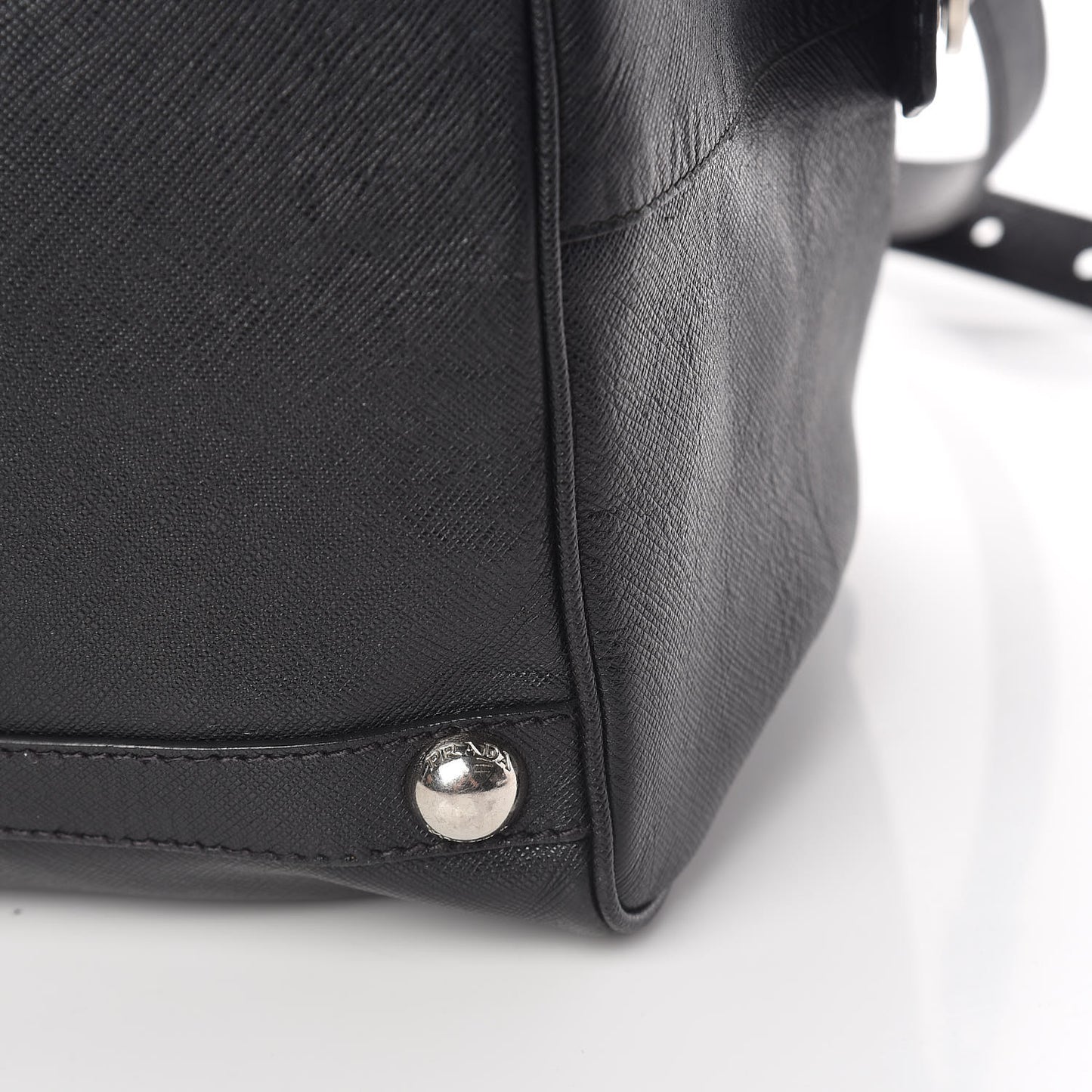 Saffiano Duffle Travel Bag Black