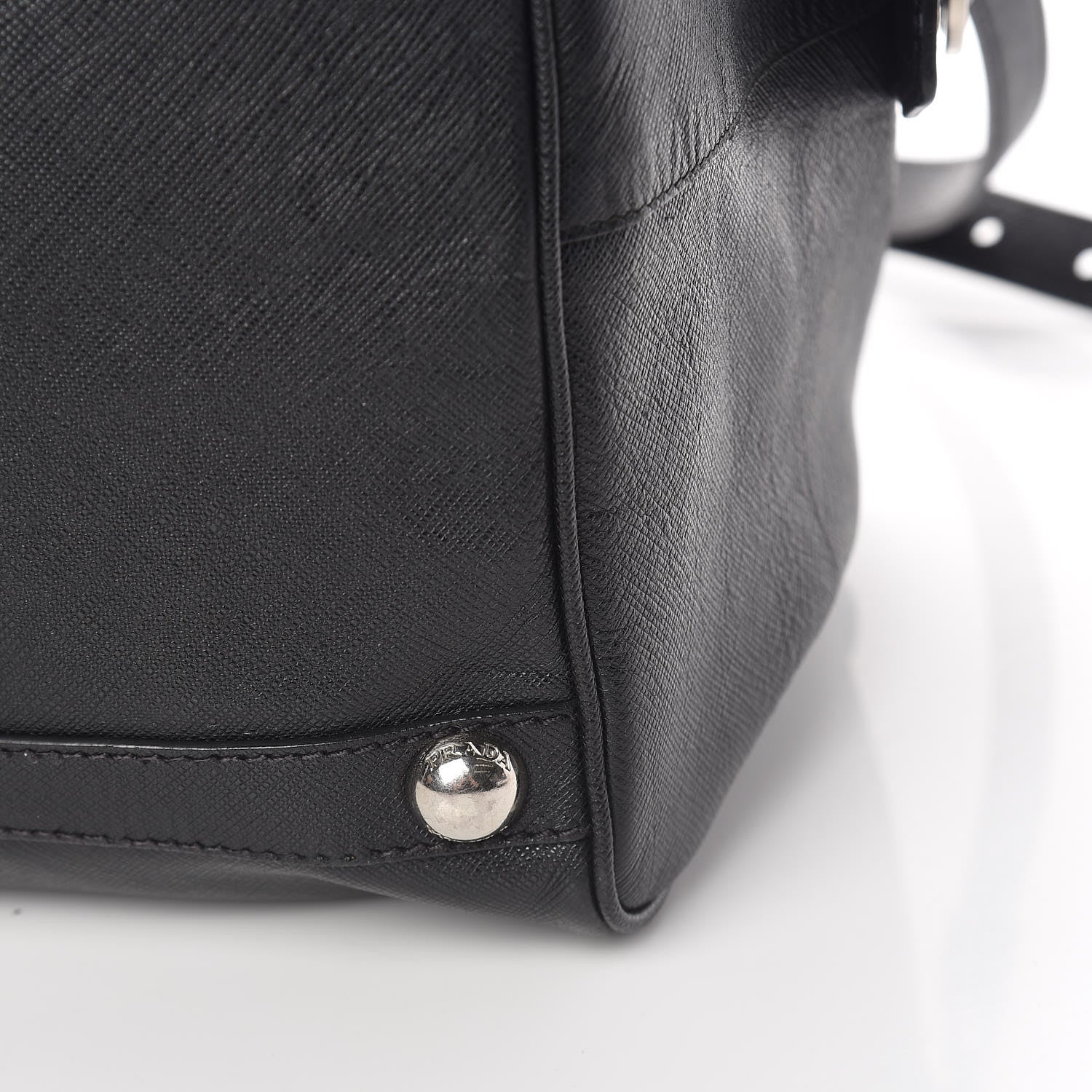 Prada Saffiano Duffle Travel Bag Black 17 of 18