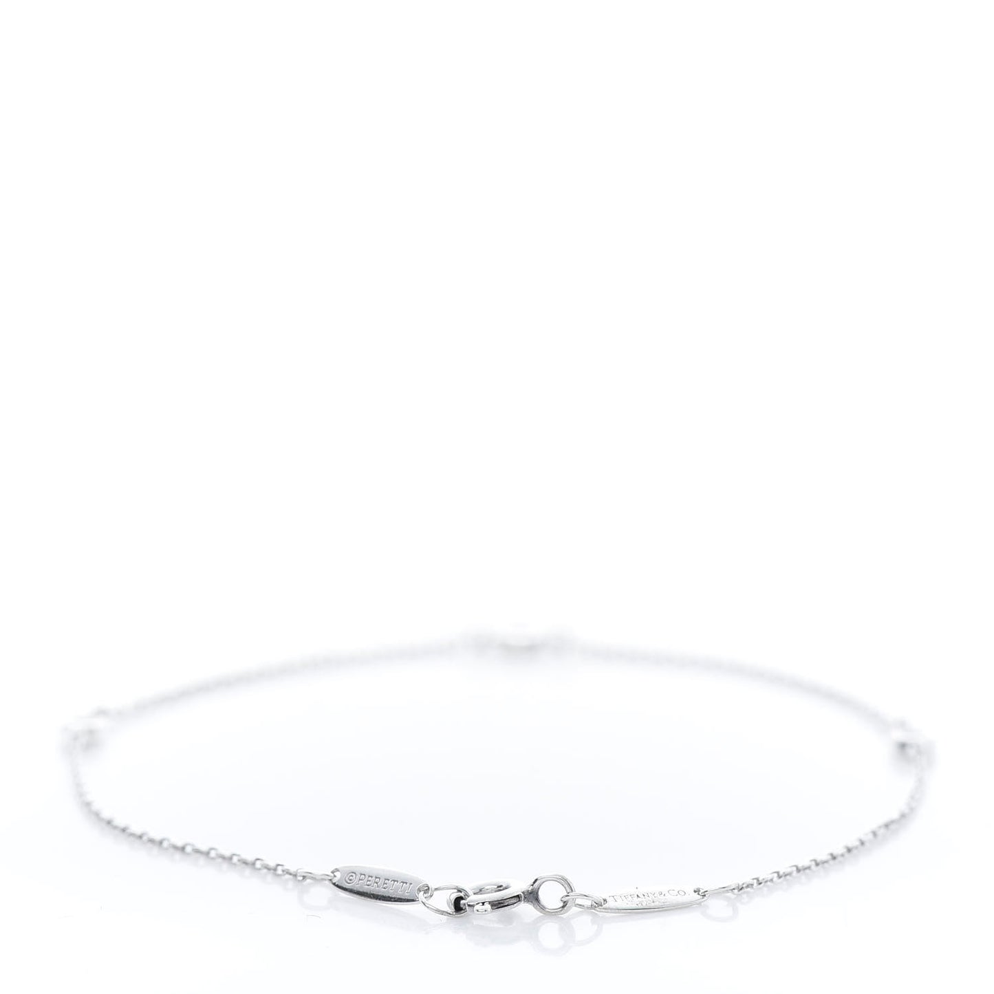 Sterling Silver Diamond .09ct Elsa Peretti Diamonds By The Yard Bracelet