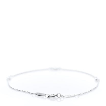 Tiffany Sterling Silver Diamond .09ct Elsa Peretti Diamonds By The Yard Bracelet 3 of 6