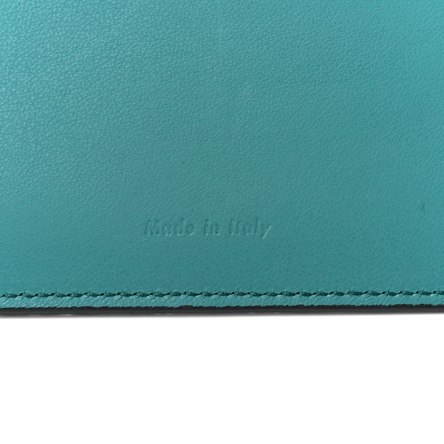 Grained Calfskin Large Multifunction Strap Wallet Black Cactus