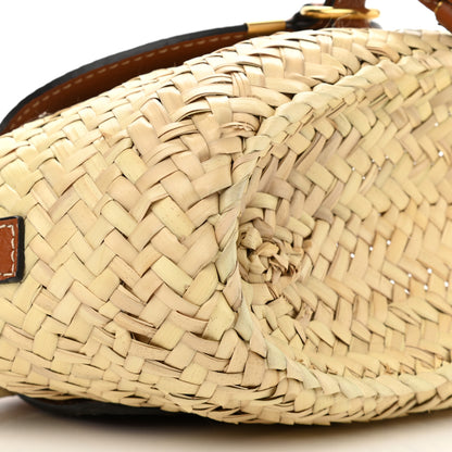 Chloe Raffia Calfskin Marcie Basket Tan 7 of 8