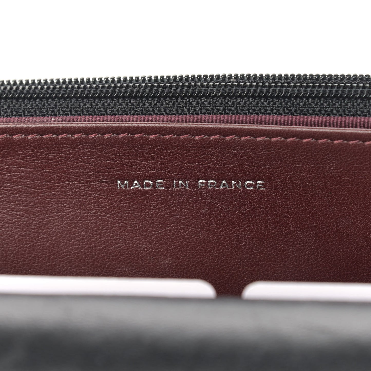 Lambskin Quilted Wallet On Chain WOC Black