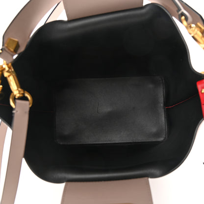 Valentino Garavani Grainy Calfskin VLogo Escape Hobo Bag White 6 of 12