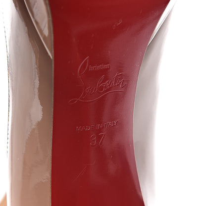 Christian Louboutin Patent Pigalle Plato 120 Pumps 37 Nude 8 of 10