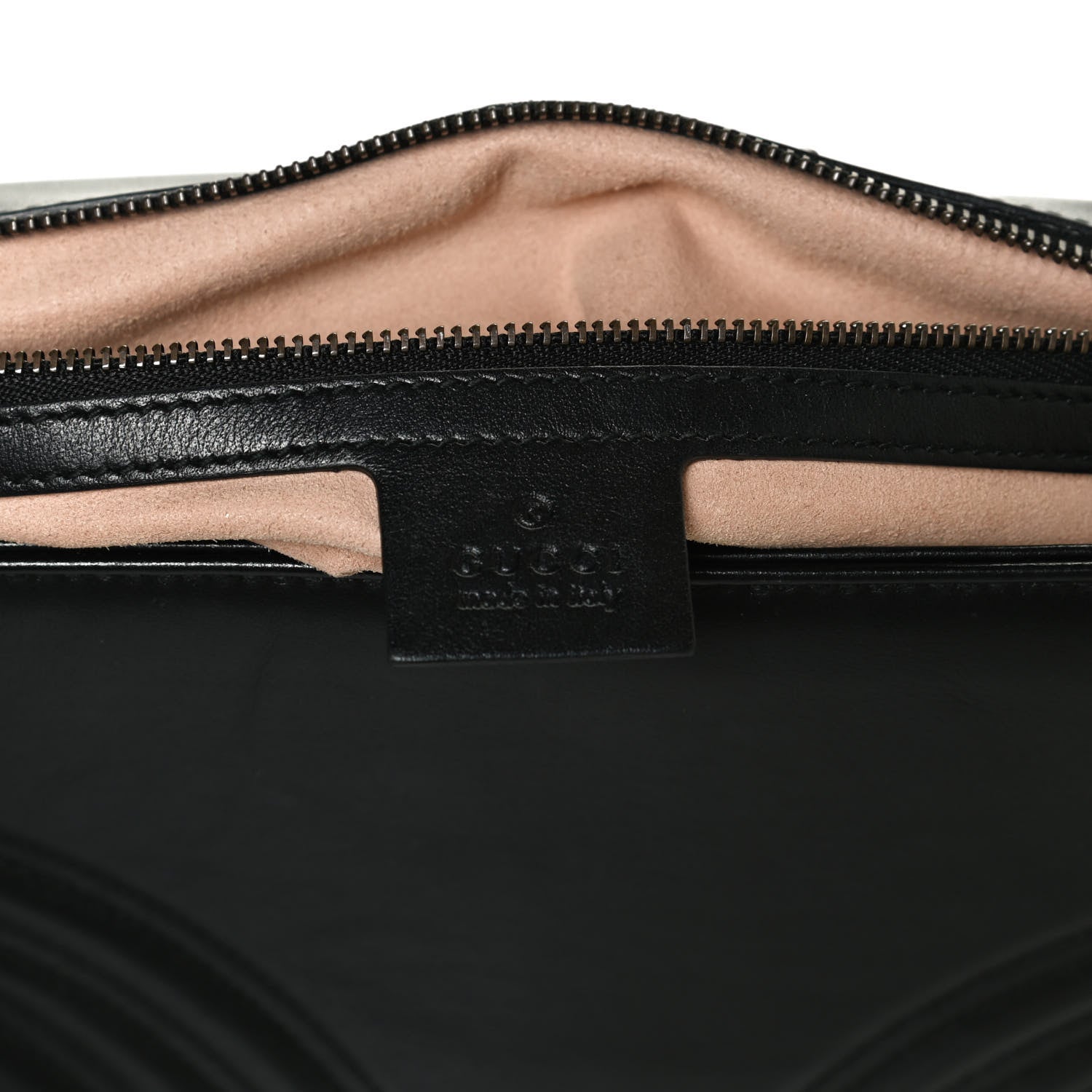 Gucci Calfskin Matelasse Medium GG Marmont Shoulder Bag Black 6 of 12
