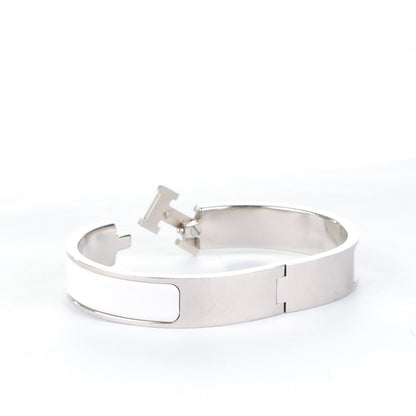 Hermes Enamel Narrow Clic Clac H Bracelet PM White 3 of 4