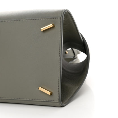 Salvatore Ferragamo Calfskin Small Hug Bag Ash Grey 10 of 10
