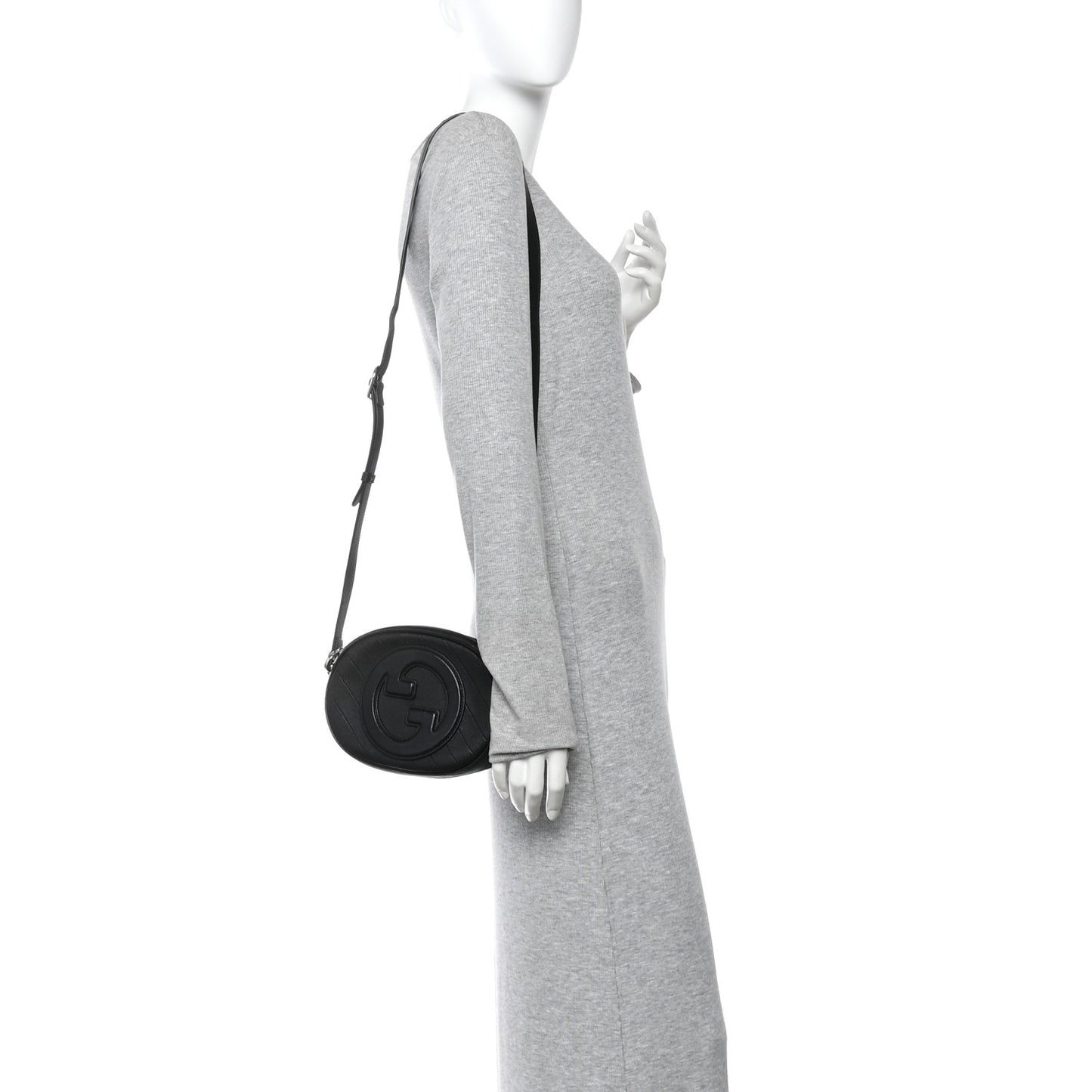 Sakai Be Green Calfskin Diagonal Stitched Mini Blondie Shoulder Bag Craclet Brown