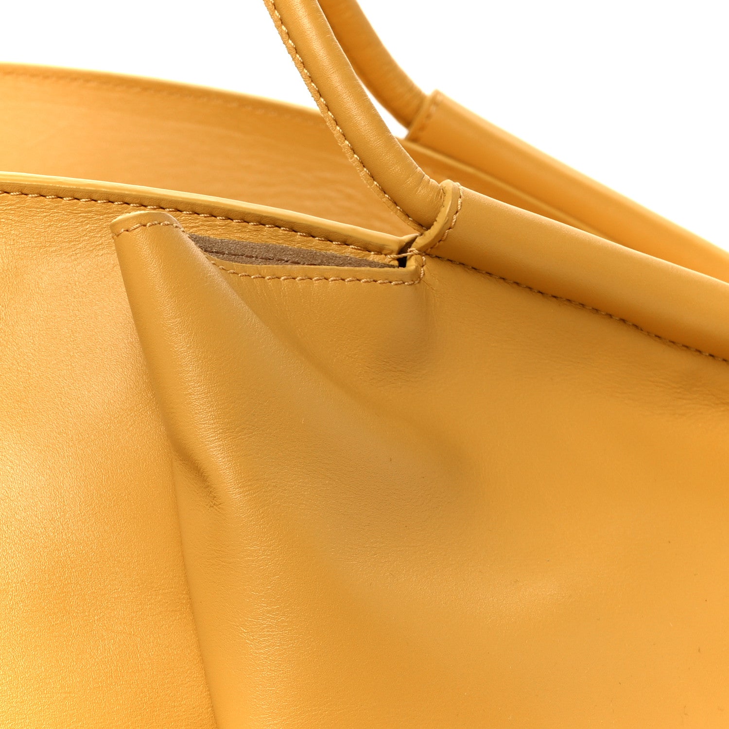 Loewe Shiny Nappa Calfskin Paseo XL Tote Yellow 9 of 11