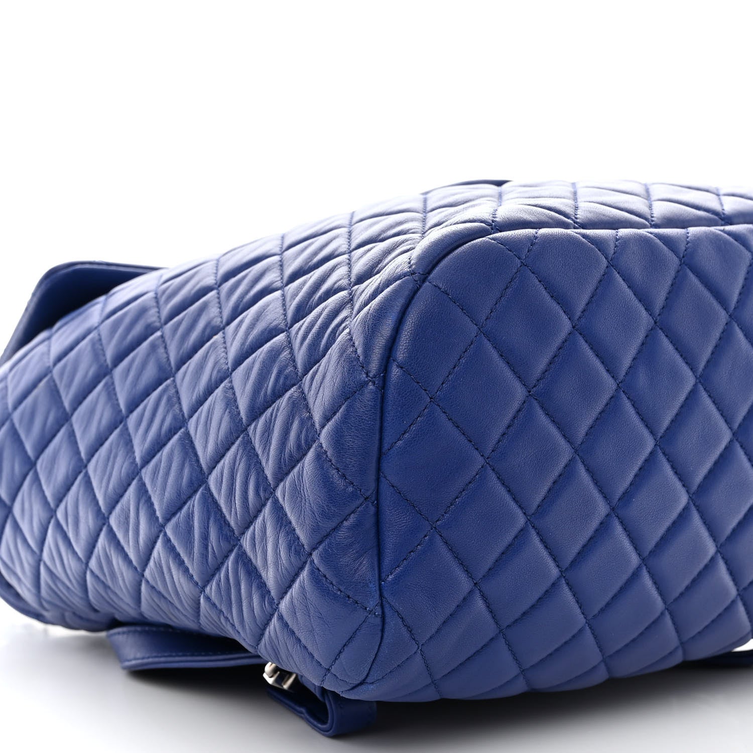 Chanel Lambskin Quilted Large Urban Spirit Backpack Blue 9 of 10