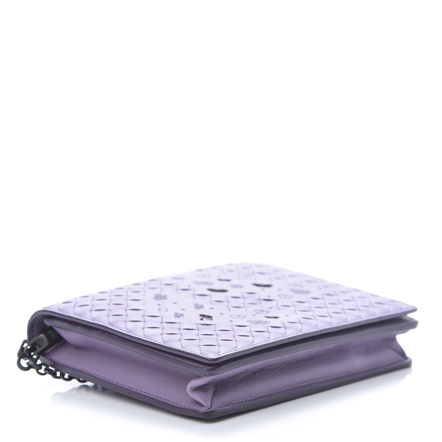 Bottega Veneta Nappa Ayers Intrecciato Butterfly Chain Wallet Lilac 4 of 10