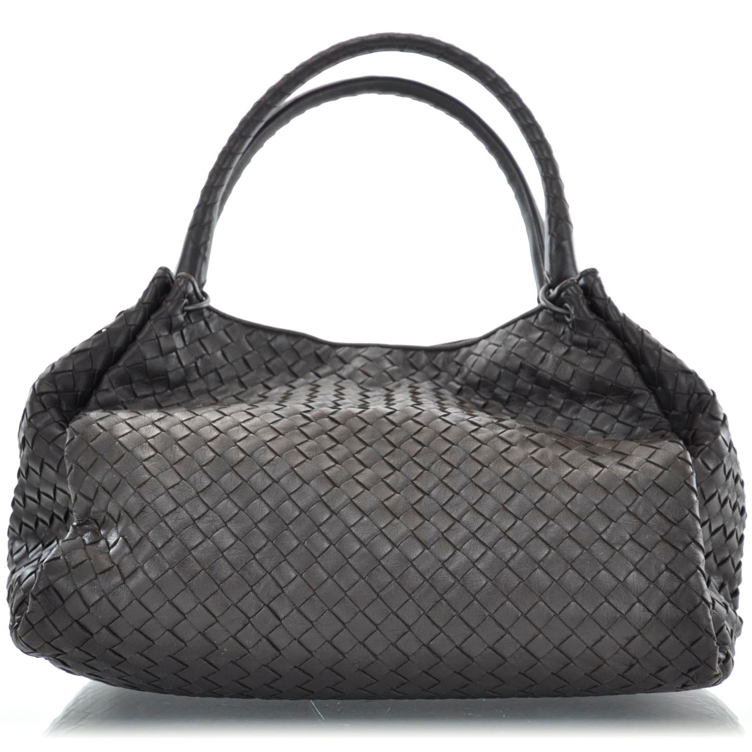 Bottega Veneta Nappa Intrecciato Parachute Bag Ebano 1 of 10