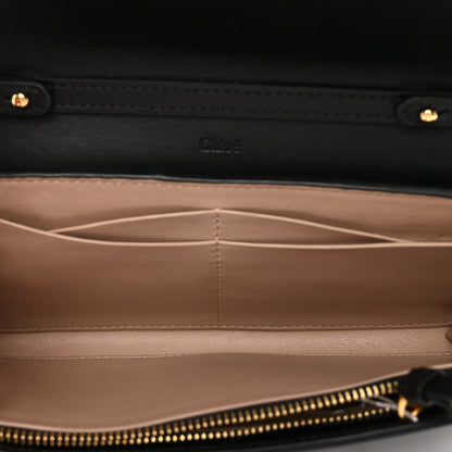 Chloe Shiny Grained Calfskin Aby Wallet on Chain Black 6 of 10