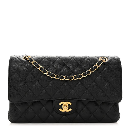 Chanel Caviar Quilted Medium Double Flap Black 1 of 11