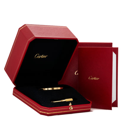 Cartier 18K Yellow Gold 6 Diamond Small LOVE Bracelet 15 4 of 4
