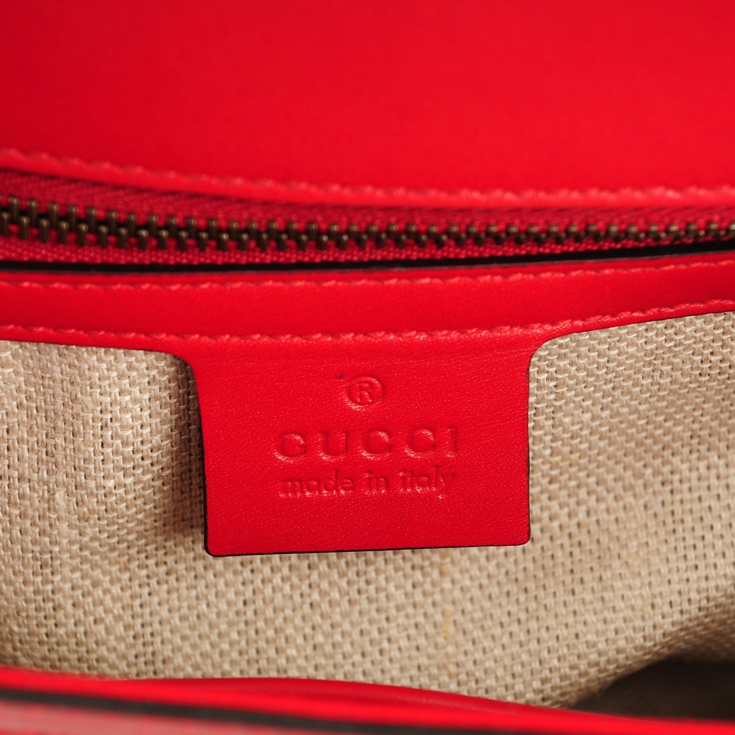 Gucci Monogram Ruinart Calfskin Medium Lady Web Shoulder Bag Beige Ebony Hibiscus Red 6 of 7
