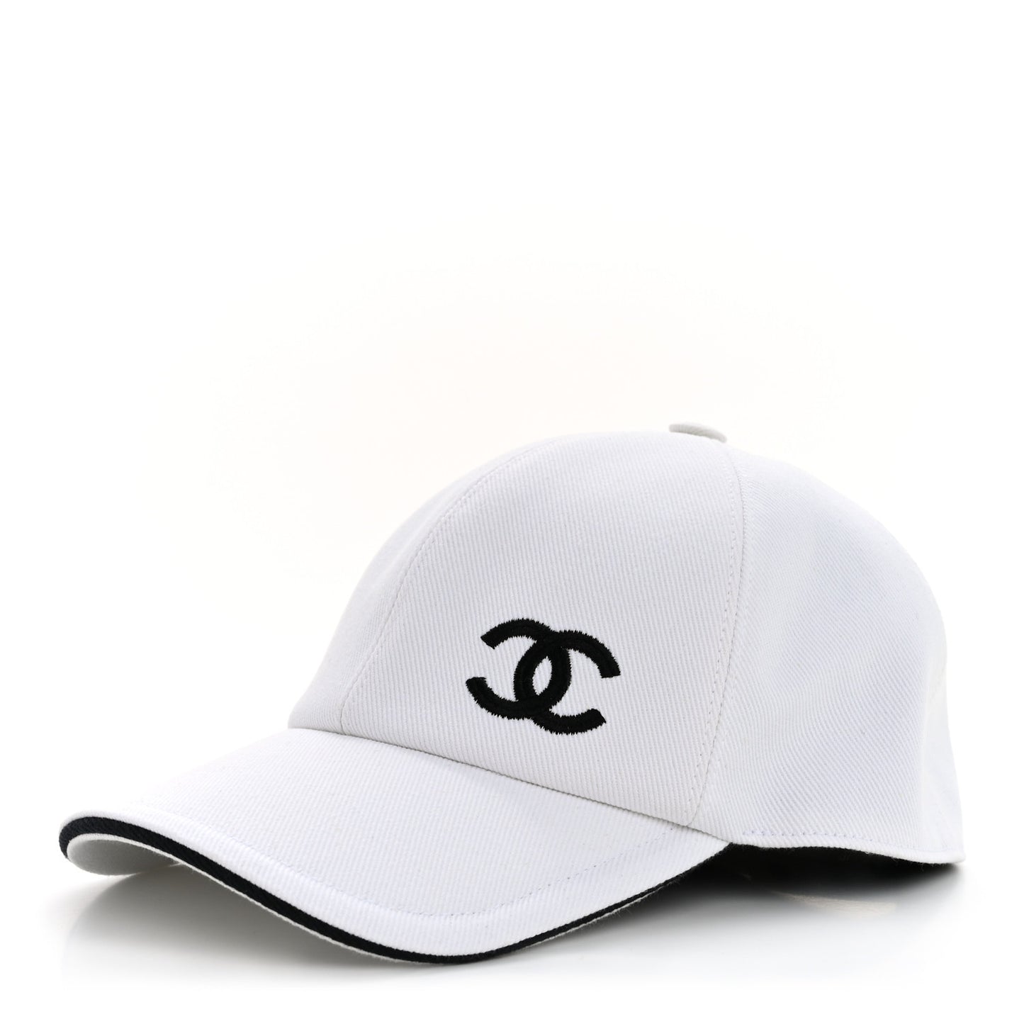 Cotton CC Cap Hat White Black