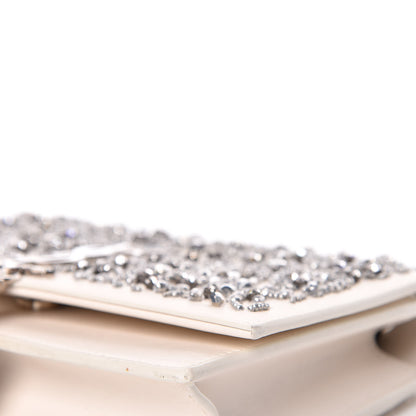 Saint Laurent Calfskin Bead Embellished Kate Monogram Tassel Chain Wallet White 7 of 17