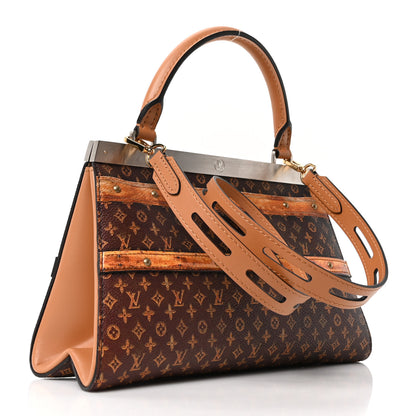 Louis Vuitton Calfskin Transformed Monogram Time Trunk Crown Frame Bag 3 of 9