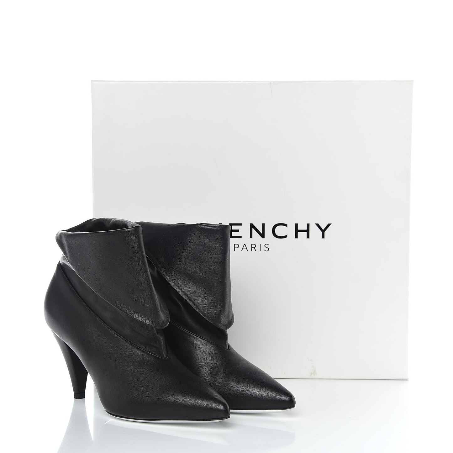 Lambskin Bottine Show 80 Ankle Bootie 36 Black