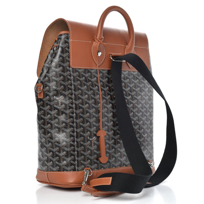 Goyard Goyardine Calfskin Alpin MM Backpack Gold Black 3 of 11