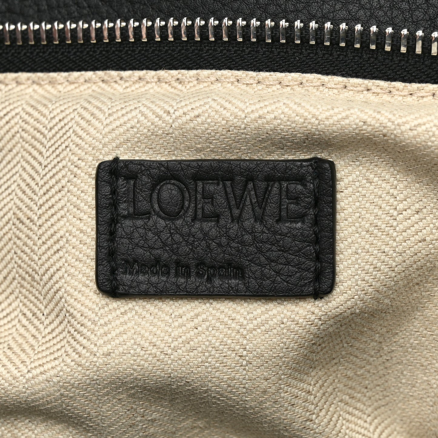 Calfskin Medium Puzzle Bag Black Taupe