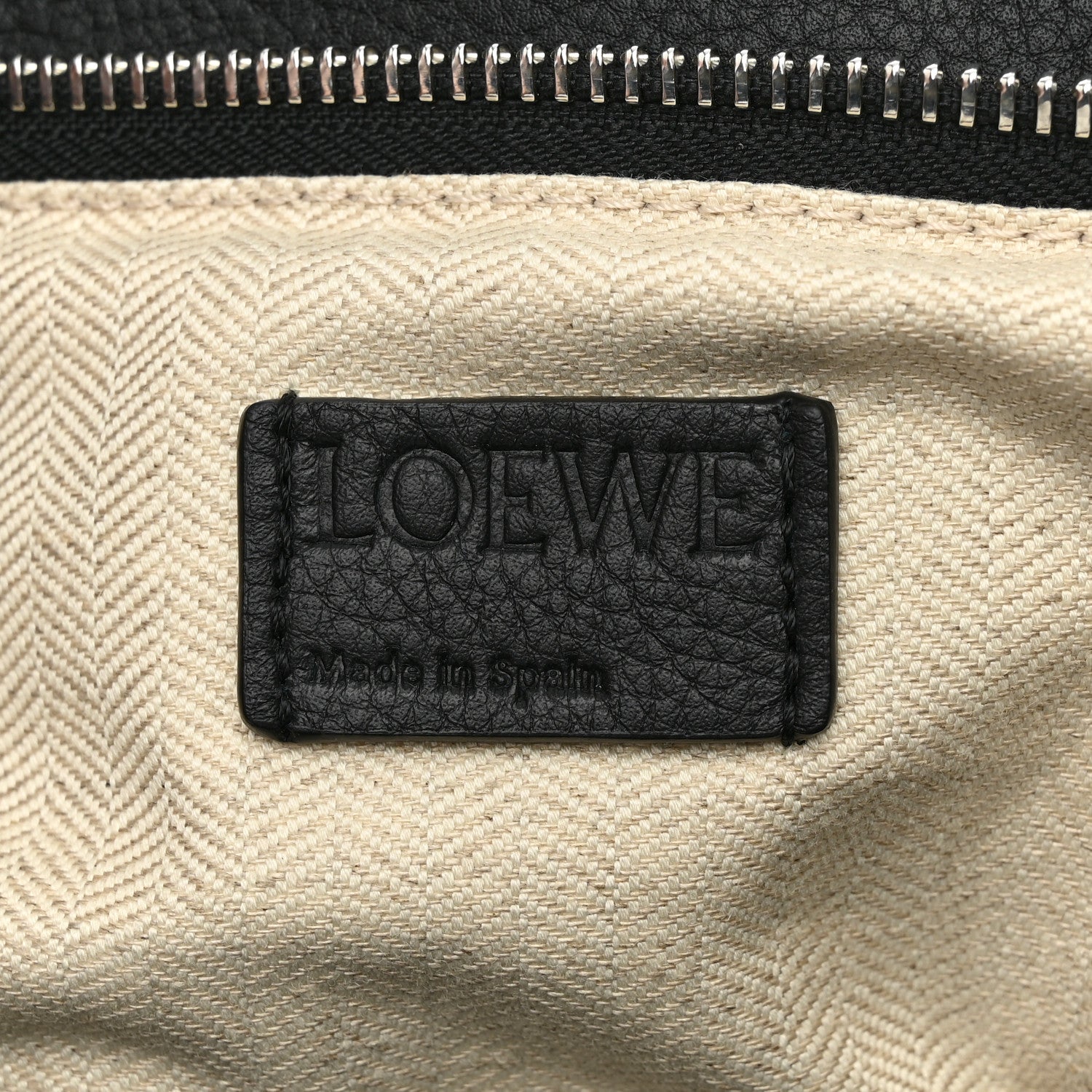 Loewe Calfskin Medium Puzzle Bag Black Taupe 6 of 10