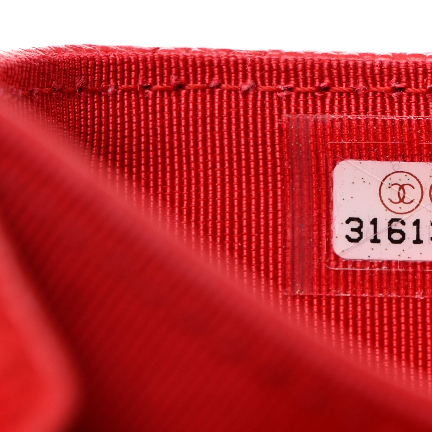 Chanel Caviar Quilted Flap Card Holder Wallet Red 7 of 7
