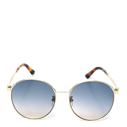 Gucci Web Round Sunglasses GG0206SK Gold 2 of 8