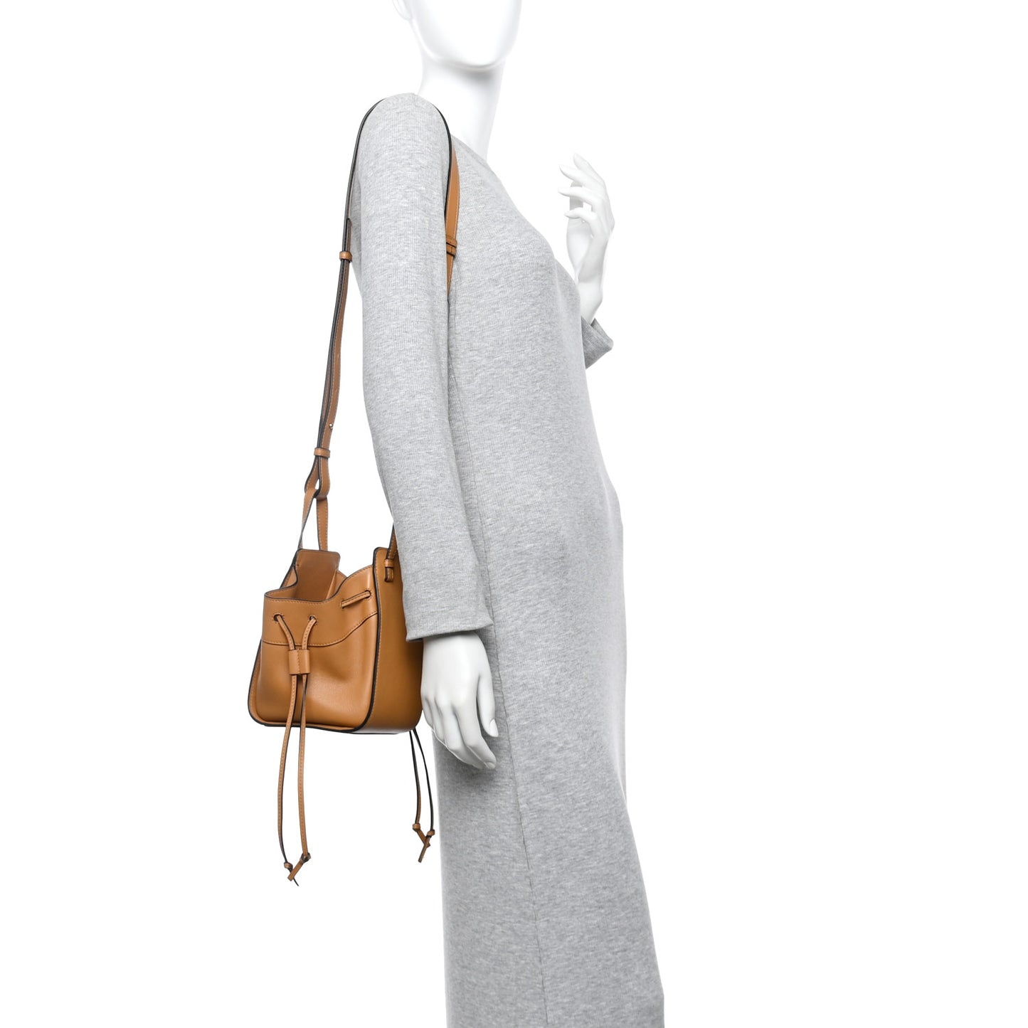 Calfskin Mini Hammock Shoulder Bag Gold