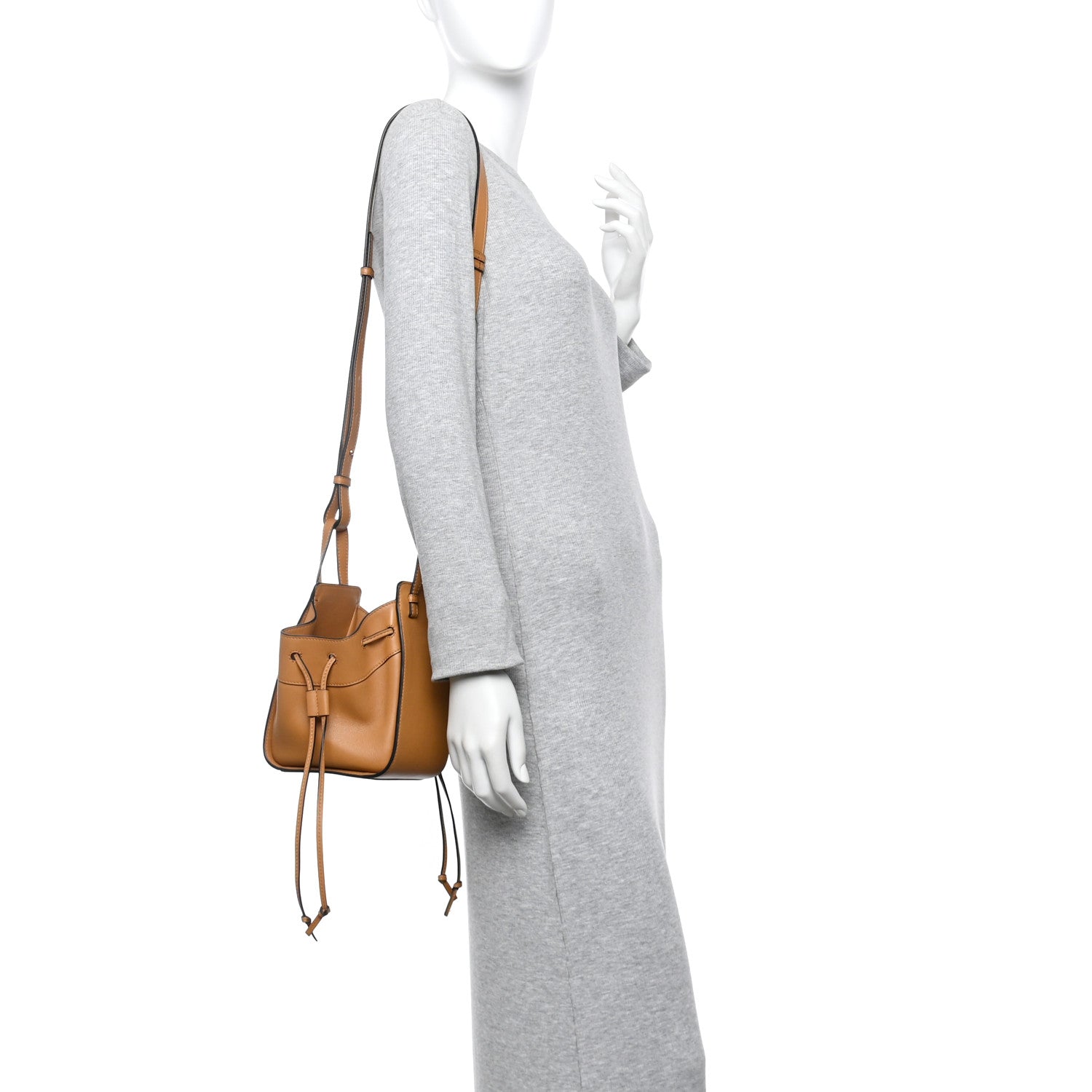 Loewe Calfskin Mini Hammock Shoulder Bag Gold 2 of 14